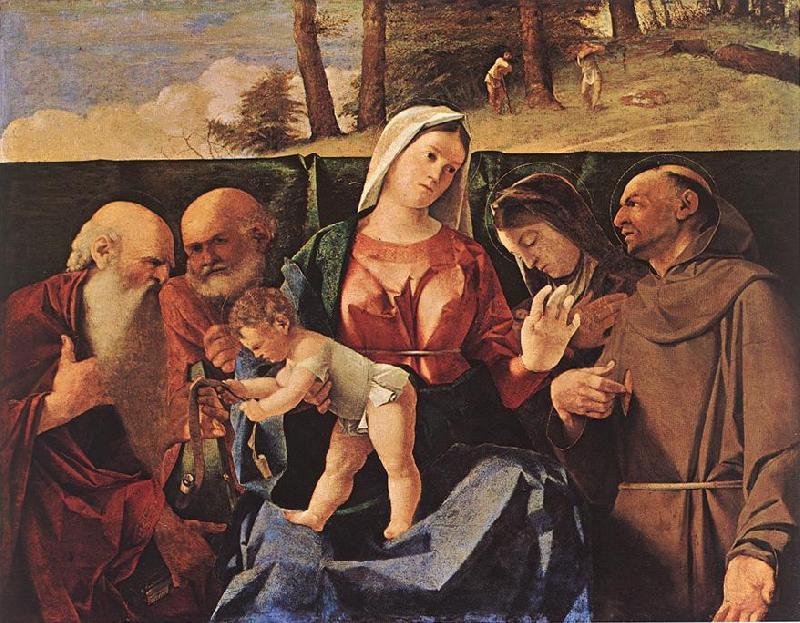 LOTTO, Lorenzo Madonna and Child with Saints oil painting image